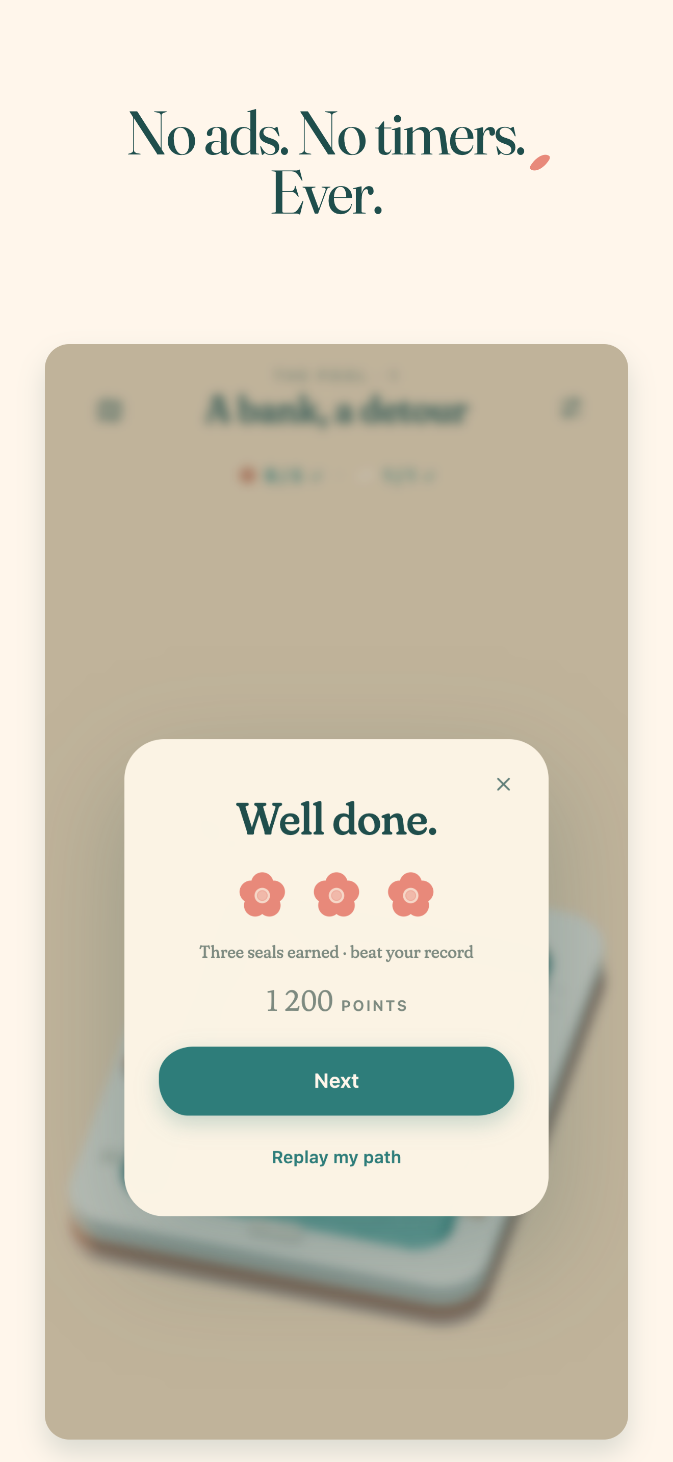 A late-game puzzle in Where Pebbles Bloom